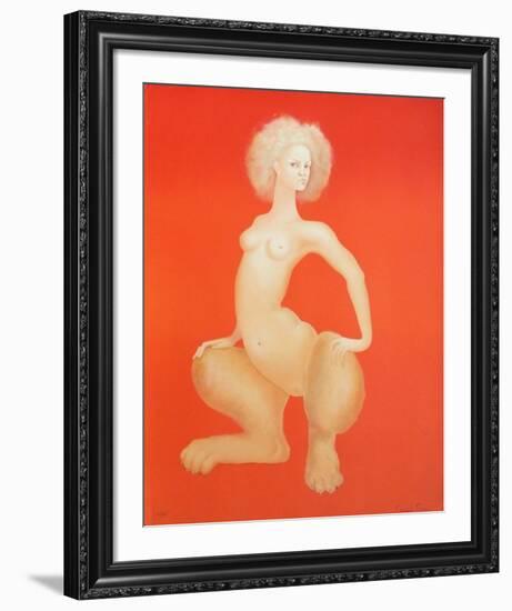 Sphinge orange-Leonor Fini-Framed Limited Edition