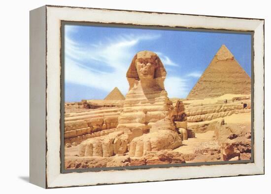 Sphinx and Pyramid, Egypt-null-Framed Stretched Canvas