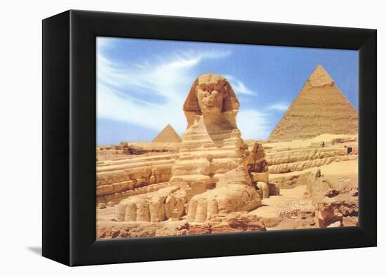 Sphinx and Pyramid, Egypt-null-Framed Stretched Canvas