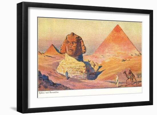 Sphinx and Pyramids, Egypt-null-Framed Art Print