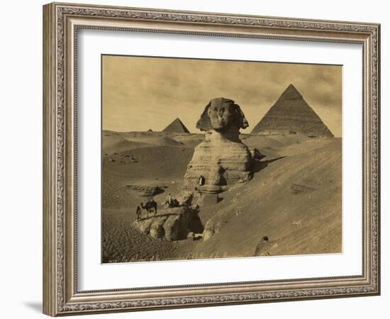 Sphinx and the Pyramids, 19th Century-Science Source-Framed Giclee Print