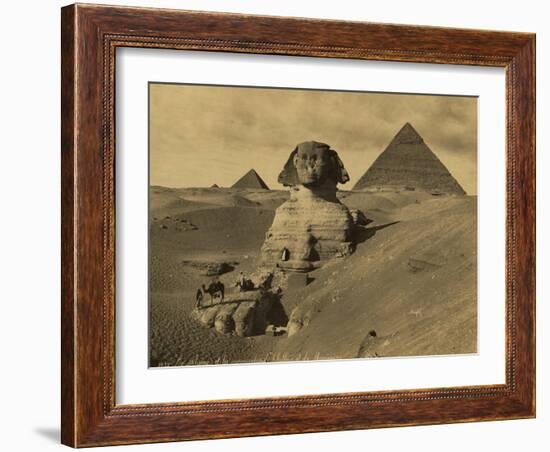 Sphinx and the Pyramids, 19th Century-Science Source-Framed Giclee Print