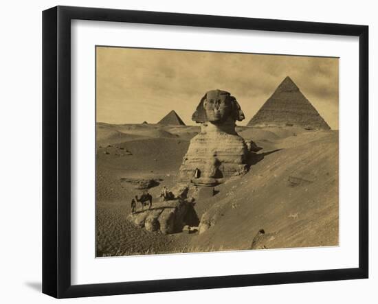 Sphinx and the Pyramids, 19th Century-Science Source-Framed Giclee Print