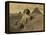 Sphinx and the Pyramids, 19th Century-Science Source-Framed Premier Image Canvas