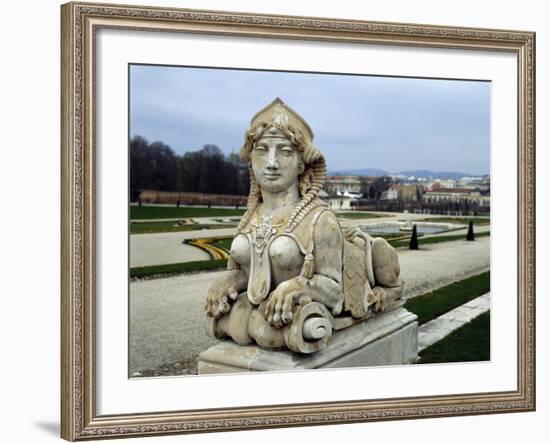 Sphinx at Gardens of Belvedere Palace, 18th Century, Vienna-null-Framed Giclee Print