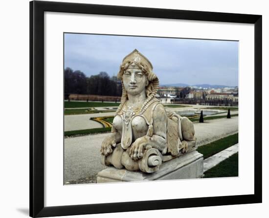 Sphinx at Gardens of Belvedere Palace, 18th Century, Vienna-null-Framed Giclee Print