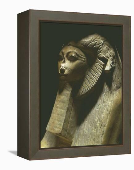 Sphinx of Hatshepsut, 1473-1458 BC, Polished Granite, 18th Dynasty-null-Framed Premier Image Canvas