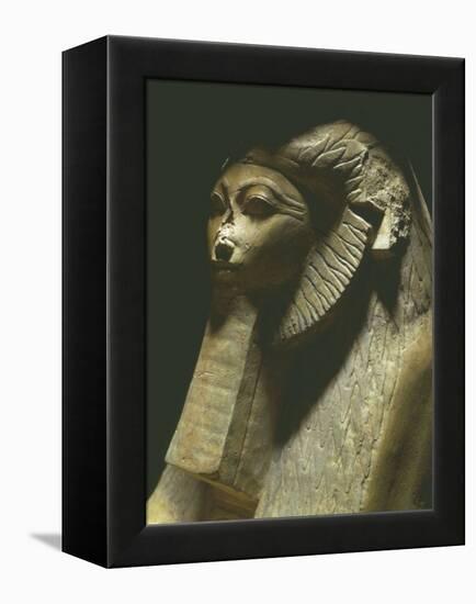 Sphinx of Hatshepsut, 1473-1458 BC, Polished Granite, 18th Dynasty-null-Framed Premier Image Canvas