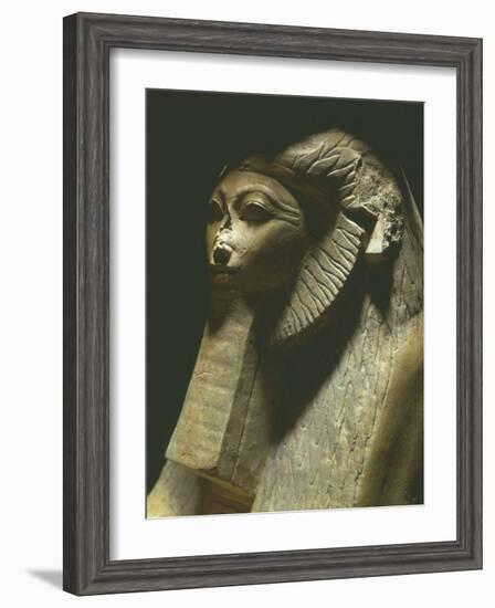 Sphinx of Hatshepsut, 1473-1458 BC, Polished Granite, 18th Dynasty-null-Framed Photographic Print