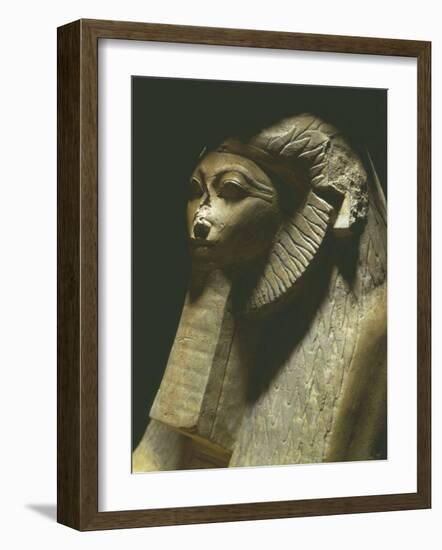 Sphinx of Hatshepsut, 1473-1458 BC, Polished Granite, 18th Dynasty-null-Framed Photographic Print