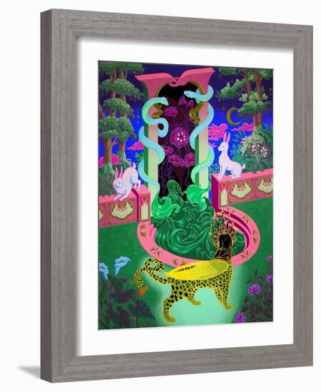 Sphinx's Clearing, 2022 (Acrylic on Panel)-Tsz Kam-Framed Giclee Print