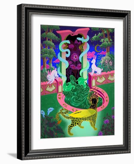 Sphinx's Clearing, 2022 (Acrylic on Panel)-Tsz Kam-Framed Giclee Print