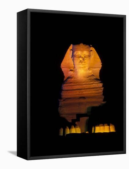 Sphinx Sound and Light Show, Egypt-Claudia Adams-Framed Premier Image Canvas