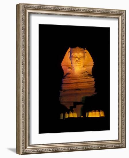 Sphinx Sound and Light Show, Egypt-Claudia Adams-Framed Photographic Print