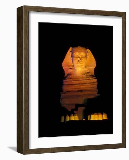 Sphinx Sound and Light Show, Egypt-Claudia Adams-Framed Photographic Print