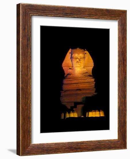 Sphinx Sound and Light Show, Egypt-Claudia Adams-Framed Photographic Print