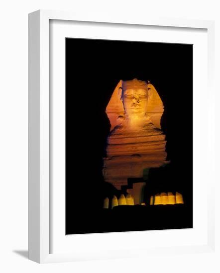 Sphinx Sound and Light Show, Egypt-Claudia Adams-Framed Photographic Print