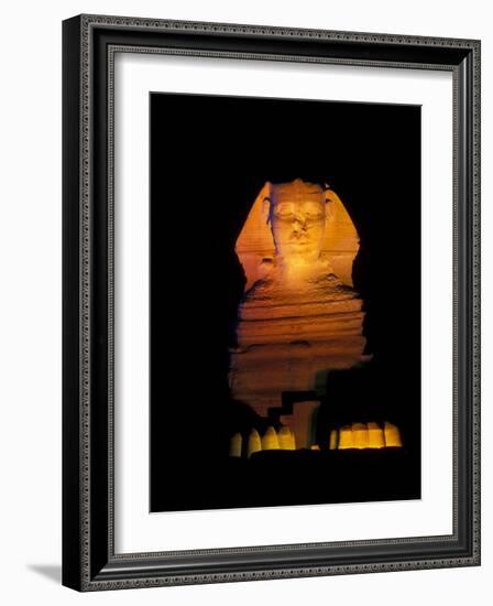 Sphinx Sound and Light Show, Egypt-Claudia Adams-Framed Photographic Print