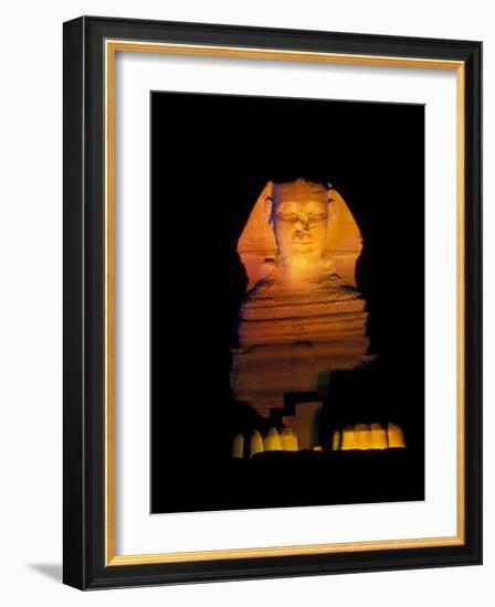 Sphinx Sound and Light Show, Egypt-Claudia Adams-Framed Photographic Print