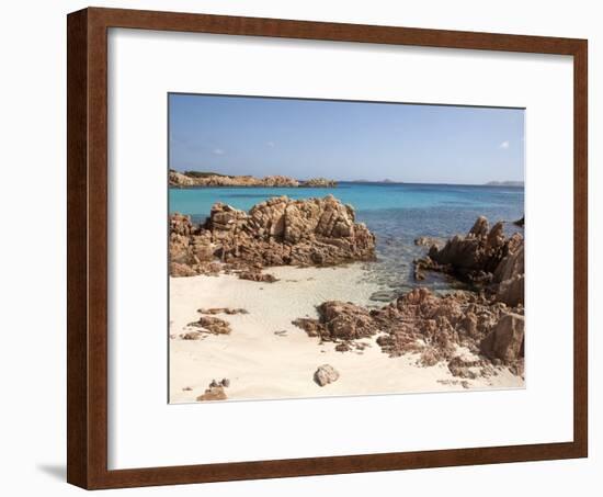 Spiaggia Rosa (Pink Beach) on Island of Budelli, La Maddalena Nat'l Park, Sardinia, Italy-Oliviero Olivieri-Framed Photographic Print