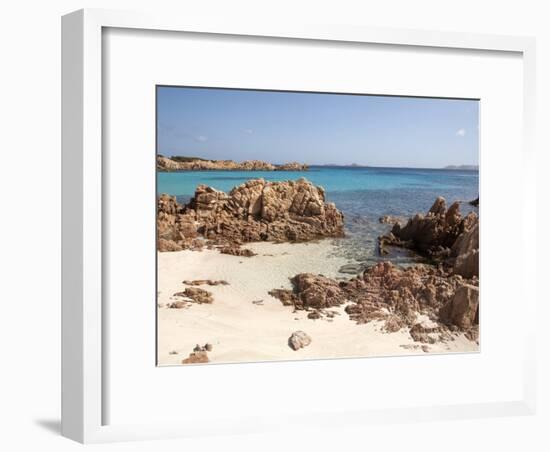 Spiaggia Rosa (Pink Beach) on Island of Budelli, La Maddalena Nat'l Park, Sardinia, Italy-Oliviero Olivieri-Framed Photographic Print