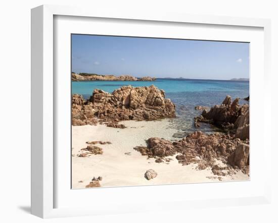 Spiaggia Rosa (Pink Beach) on Island of Budelli, La Maddalena Nat'l Park, Sardinia, Italy-Oliviero Olivieri-Framed Photographic Print