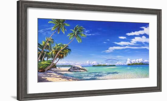 Spiaggia tropicale-Adriano Galasso-Framed Art Print