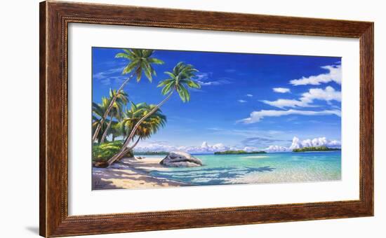 Spiaggia tropicale-Adriano Galasso-Framed Art Print