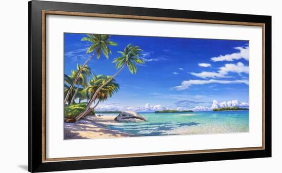 Spiaggia tropicale-Adriano Galasso-Framed Art Print