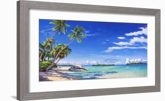 Spiaggia tropicale-Adriano Galasso-Framed Art Print