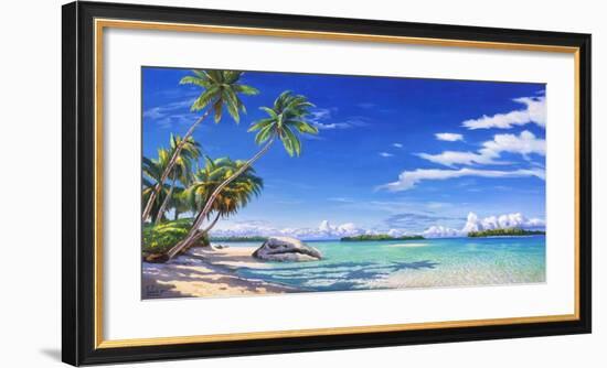 Spiaggia tropicale-Adriano Galasso-Framed Art Print