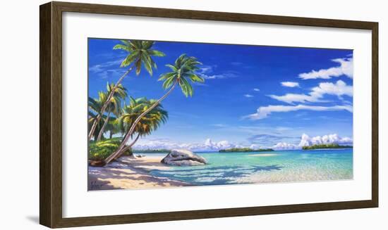 Spiaggia tropicale-Adriano Galasso-Framed Art Print