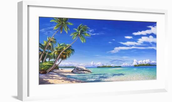 Spiaggia tropicale-Adriano Galasso-Framed Art Print