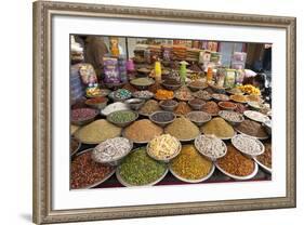 Spice and Sweet Stall in the Market, Ahmedabad, Gujarat, India-Annie Owen-Framed Photographic Print