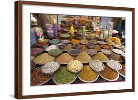 Spice and Sweet Stall in the Market, Ahmedabad, Gujarat, India-Annie Owen-Framed Photographic Print