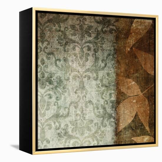 Spice Leaves 1A-Kristin Emery-Framed Stretched Canvas