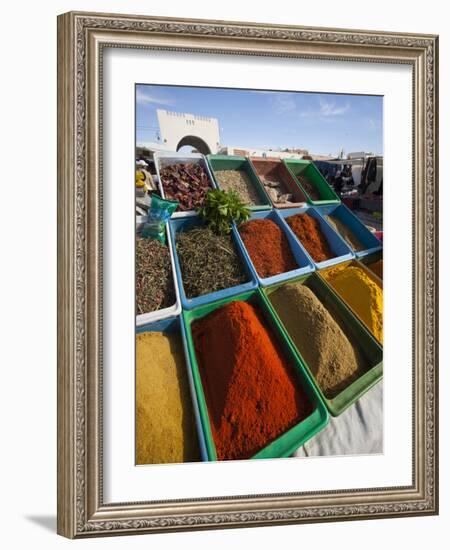 Spice Market, Douz, Sahara Desert, Tunisia-Walter Bibikow-Framed Photographic Print