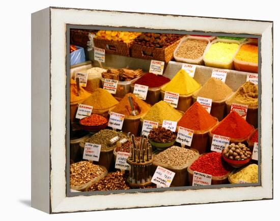 Spice Shop at the Spice Bazaar, Istanbul, Turkey, Europe-Levy Yadid-Framed Premier Image Canvas