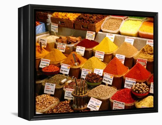 Spice Shop at the Spice Bazaar, Istanbul, Turkey, Europe-Levy Yadid-Framed Premier Image Canvas