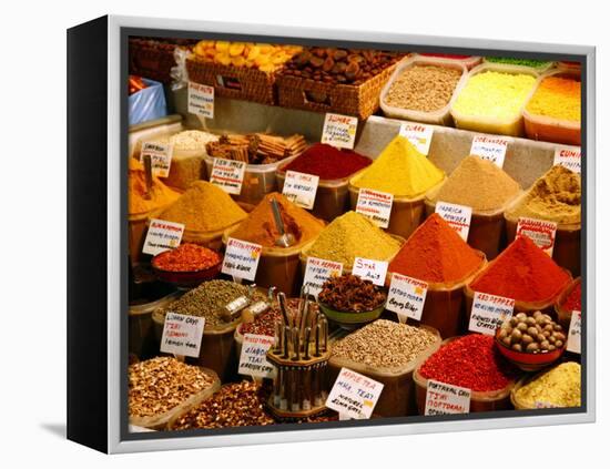 Spice Shop at the Spice Bazaar, Istanbul, Turkey, Europe-Levy Yadid-Framed Premier Image Canvas