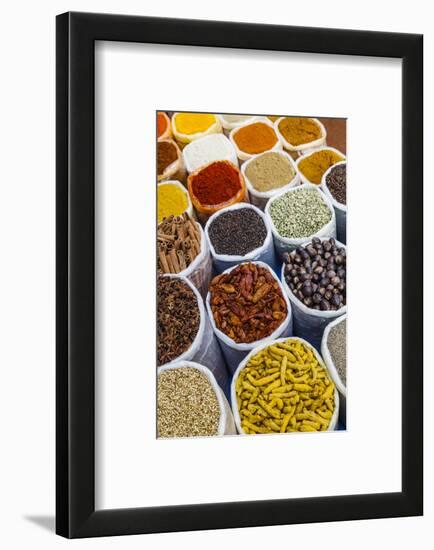 Spice Shop at the Wednesday Flea Market in Anjuna, Goa, India, Asia-Yadid Levy-Framed Photographic Print