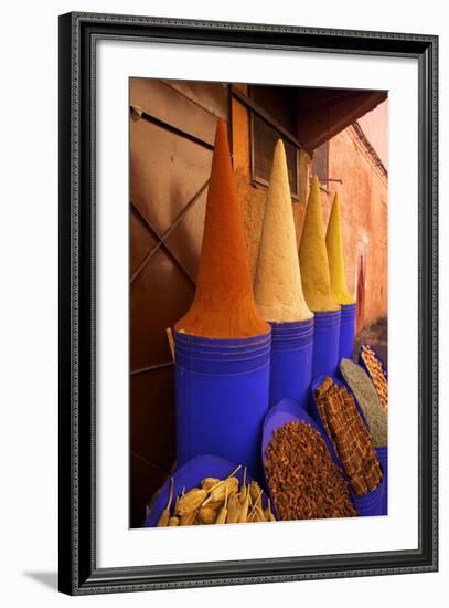 Spice Shop, Marrakech, Morocco, North Africa, Africa-Neil Farrin-Framed Photographic Print