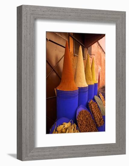 Spice Shop, Marrakech, Morocco, North Africa, Africa-Neil Farrin-Framed Photographic Print