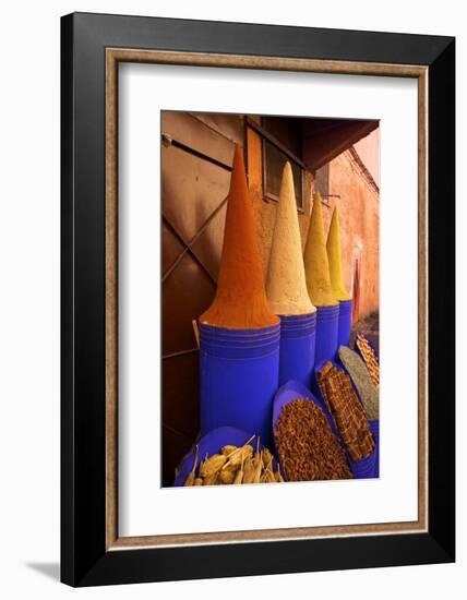 Spice Shop, Marrakech, Morocco, North Africa, Africa-Neil Farrin-Framed Photographic Print