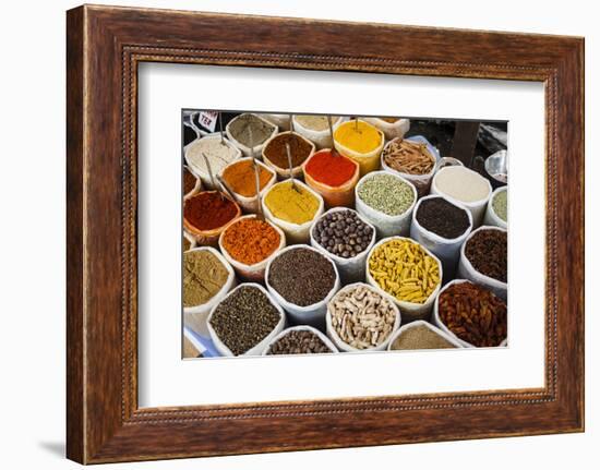 Spice Stall at Mapusa Market, Goa, India, Asia-Yadid Levy-Framed Photographic Print