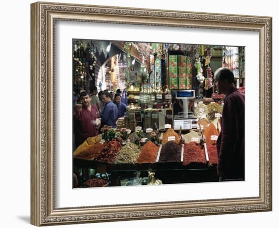 Spice Stall in the Bazaar, Istanbul, Turkey-R H Productions-Framed Photographic Print