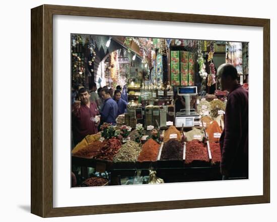 Spice Stall in the Bazaar, Istanbul, Turkey-R H Productions-Framed Photographic Print