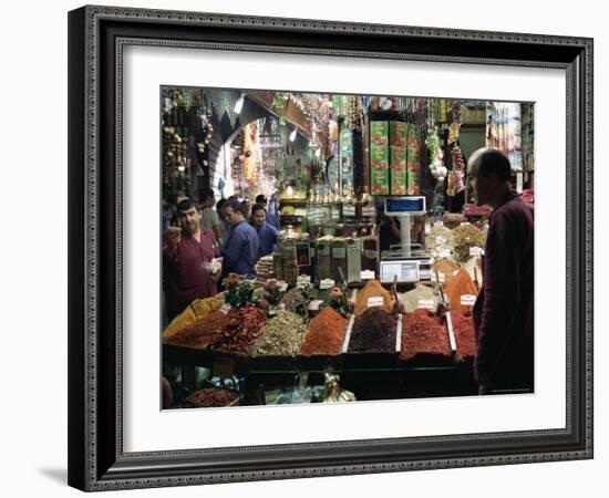 Spice Stall in the Bazaar, Istanbul, Turkey-R H Productions-Framed Photographic Print