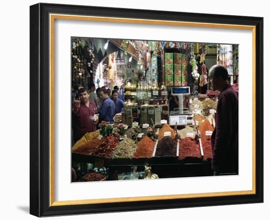 Spice Stall in the Bazaar, Istanbul, Turkey-R H Productions-Framed Photographic Print