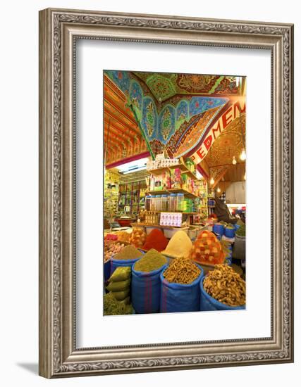 Spice Stall, Medina, Meknes, Morocco, North Africa, Africa-Neil-Framed Photographic Print